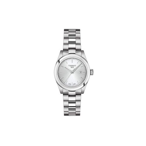 Tissot horloge met een kast in staal, met een wijzerplaat in het zilver en een diameter van 29 mm