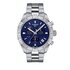 Tissot horloge met een kast in staal, met een wijzerplaat in het blauw en een diameter van 44 mm - thumb