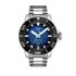 Tissot horloge met een kast in staal, met een wijzerplaat in het blauw en een diameter van 46 mm - thumb