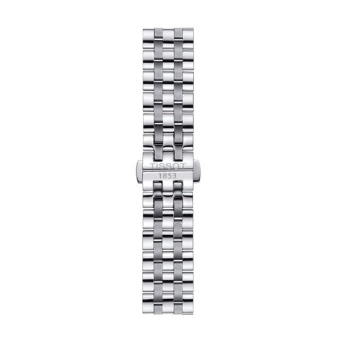 Tissot horloge met een kast in staal, met een wijzerplaat in het zilver en een diameter van 40 mm