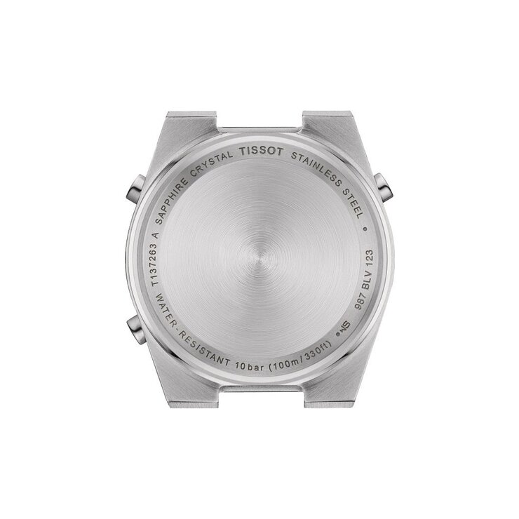 Tissot horloge met een kast in staal, met een wijzerplaat in het zilver en een diameter van 35 mm
