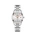 montre Longines avec un boîtier en acier, un cadran argent et un diamètre de 34 mm - thumb