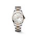 Longines horloge met een kast in rosé pvd-coating op staal, met een wijzerplaat in het zilver en een diameter van 34 mm - thumb