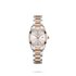 Longines horloge met een kast in rosé pvd-coating op staal, met een wijzerplaat in het zilver en een diameter van 29.5 mm - thumb