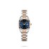 Longines horloge met een kast in rosé pvd-coating op staal, met een wijzerplaat in het blauw en een diameter van 29.5 mm - thumb