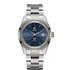 Rado horloge met een kast in staal, met een wijzerplaat in het blauw en een diameter van 42 - thumb