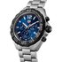 TAG Heuer horloge met een kast in staal, met een wijzerplaat in het blauw en een diameter van 43 mm - thumb
