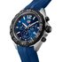 TAG Heuer horloge met een kast in staal, met een wijzerplaat in het blauw en een diameter van 43 mm - thumb