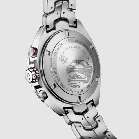 TAG Heuer horloge met een kast in staal, met een wijzerplaat in het grijs en een diameter van 44 mm