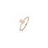 bague Casteur by Casteur en or rose 18 ct avec morganite entouré de briljants de 0,07 karaat - thumb