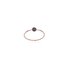 Burato Gioilelli ring in rosé goud 18kt met zwarte briljant van 0,04 karaat - thumb