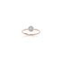 Burato Gioilelli ring in rosé goud 18kt met briljant van 0,10 karaat - thumb