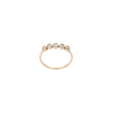 Burato Gioilelli ring in geel goud 18kt met briljant van 0,25 karaat