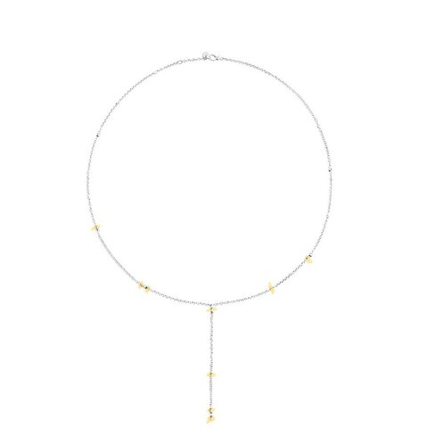 DoDo ketting in geel goud 18kt en zilver