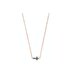 Casteur by Casteur ketting in rosé goud 18kt met zwarte briljant van 0,07 karaat - thumb