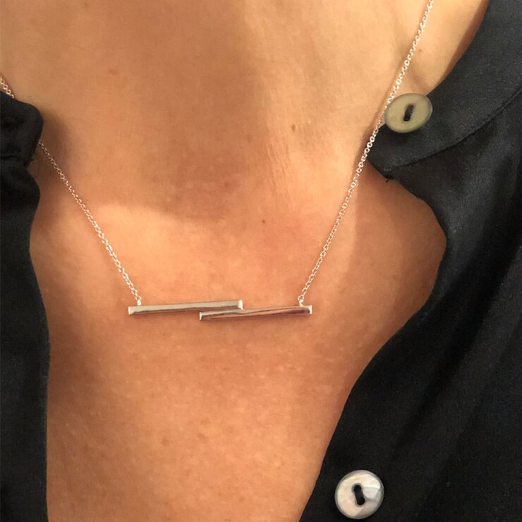 Casteur by Casteur ketting in wit goud 18kt