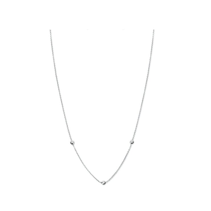 Casteur by Casteur ketting in wit goud 18kt met briljant van 0,15 karaat