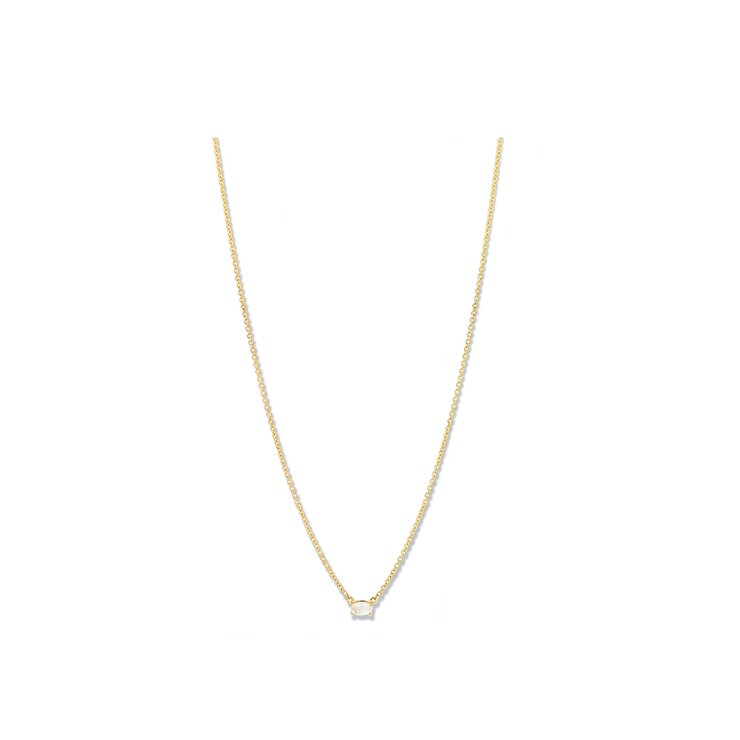 Casteur by Casteur ketting in geel goud 18kt met maansteen