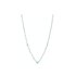 Casteur by Casteur ketting in wit goud 18kt met topaas blauw omringd door briljanten van 0,04 karaat - thumb