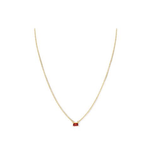collier Casteur by Casteur en or jaune 18 ct avec grenat