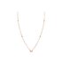 Casteur by Casteur ketting in rosé goud 18kt met toermalijn omringd door briljanten van 0,08 karaat - thumb