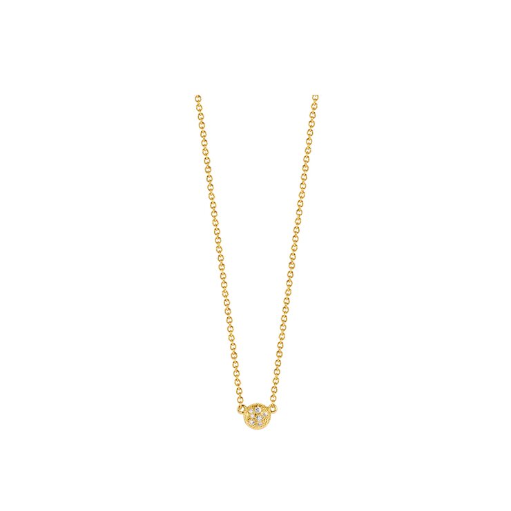 Casteur by Casteur ketting in geel goud 18kt met briljant van 0,04 karaat