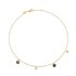 Casteur by Casteur ketting in geel goud 18kt met witte & bruine & zwarte briljant van 0,40 karaat - thumb