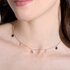 Burato Gioilelli ketting in rosé goud 18kt met witte & bruine & zwarte briljant van 0.33 karaat - thumb