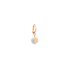 DoDo oorring in rosé goud 9kt met briljant van 0,08 karaat - thumb