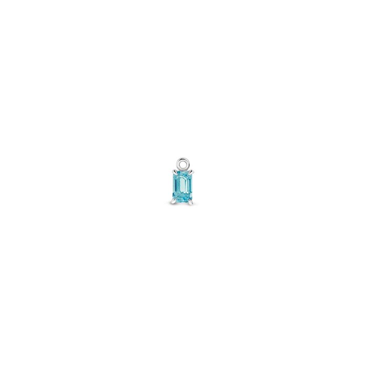 Casteur by Casteur en or blanc 18 ct avec topaze bleue