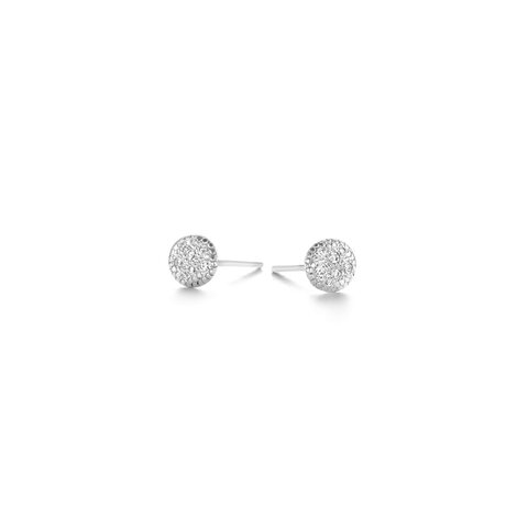 boucles d'oreilles Casteur by Casteur en or blanc 18 ct avec brillant de 0.07 carat