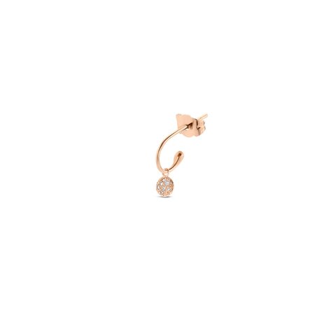 Casteur by Casteur en or rose 18 ct avec brillant de 0.04 carat