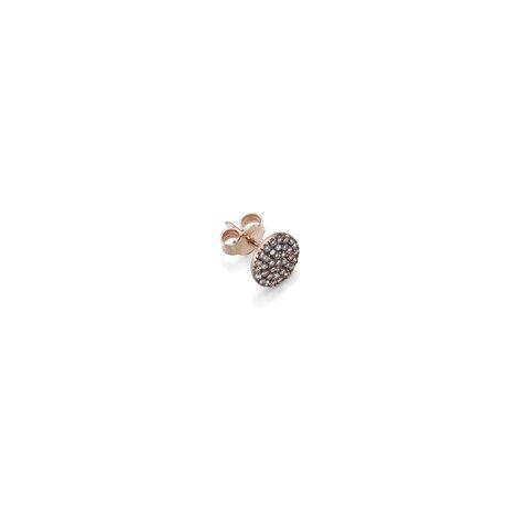 Burato Gioilelli en or rose 18 ct avec brillant brun de 0.17 carat