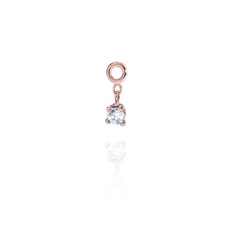 Burato Gioilelli en or rose 18 ct avec brillant de 0.03 carat