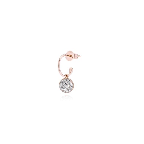 Burato Gioilelli en or rose 18 ct avec brillant de 0.10 carat