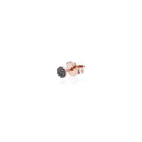 Burato Gioilelli en or rose 18 ct avec diamant noir de 0.04 carat