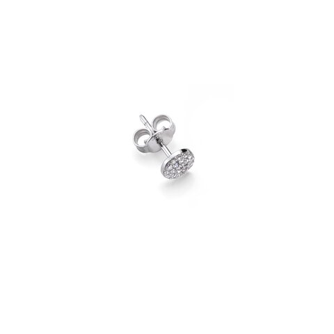 Burato Gioilelli en or blanc 18 ct avec brillant de 0.09 carat