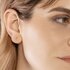 Burato Gioilelli en or rose 18 ct avec brillant brun de 0.05 carat - thumb
