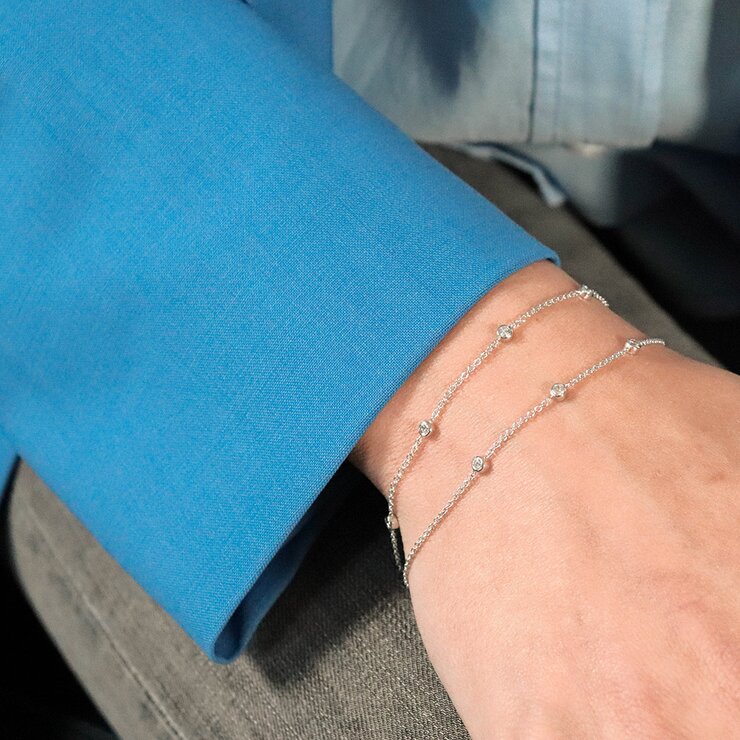 Casteur by Casteur armband in wit goud 18kt met briljant van 0,25 karaat