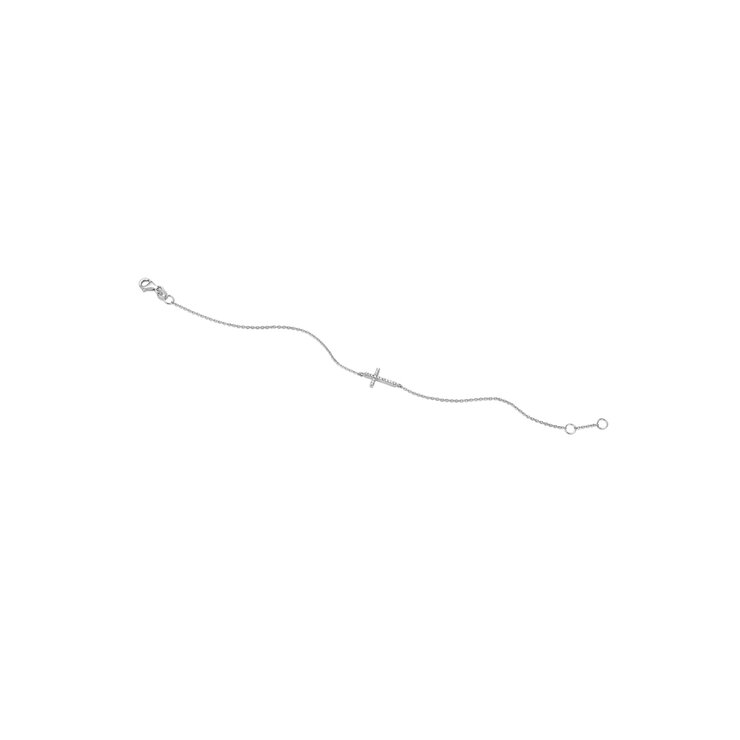 bracelet Casteur by Casteur en or blanc 18 ct avec brillant de 0.07 carat