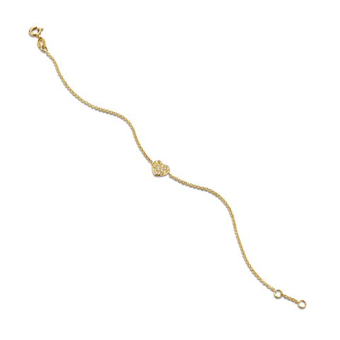 Casteur by Casteur armband in geel goud 18kt met briljant van 0,11 karaat