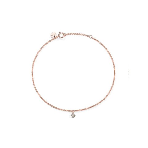 Burato Gioilelli armband in rosé goud 18kt met bruine briljant van 0,05 karaat