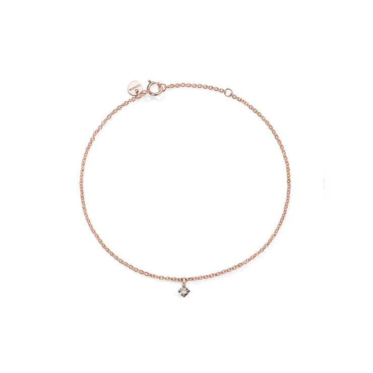 Burato Gioilelli armband in rosé goud 18kt met bruine briljant van 0,05 karaat