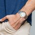 Ebel horloge met een kast in geel goud op staal, met een wijzerplaat in het wit en een diameter van 37 - thumb