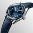 Longines horloge met een kast in keramiek op staal, met een wijzerplaat in het blauw en een diameter van 39 - thumb