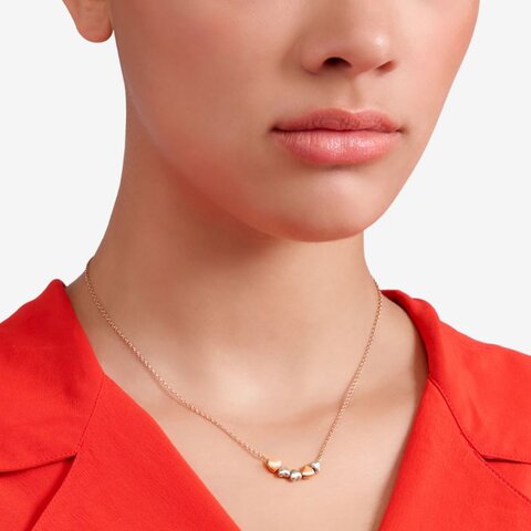 collier DoDo en or rose 9 ct et argent