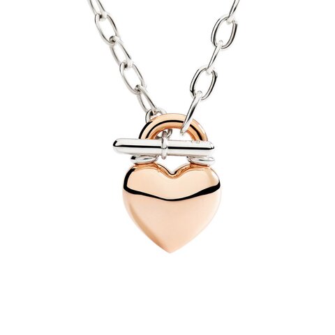 collier DoDo en or rose 9 ct et argent