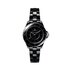 CHANEL horloge met een kast in keramiek, met een wijzerplaat in het zwart en een diameter van 33 mm - thumb