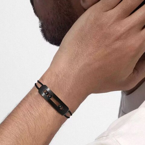 bracelet Messika avec diamant noir de 0.43 carat