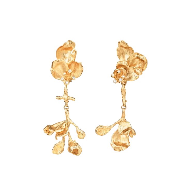 boucles d'oreilles Ole Lynggaard en or jaune 18 ct